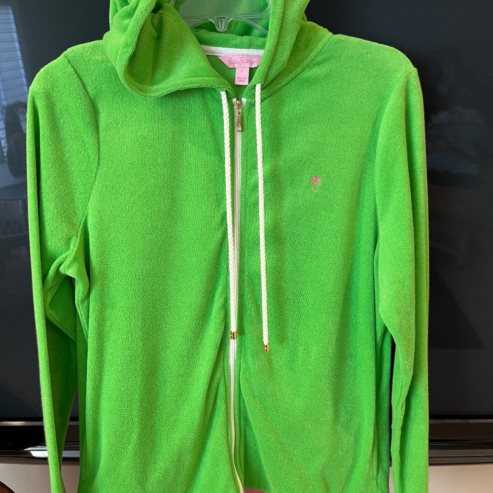 Green Lilly Pulitzer Terry Hoodie
